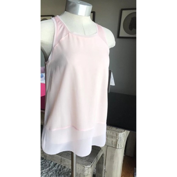 New French Connection Tank Top Blouse Blush Pink Xs 58.00 - Picture 4 of 6